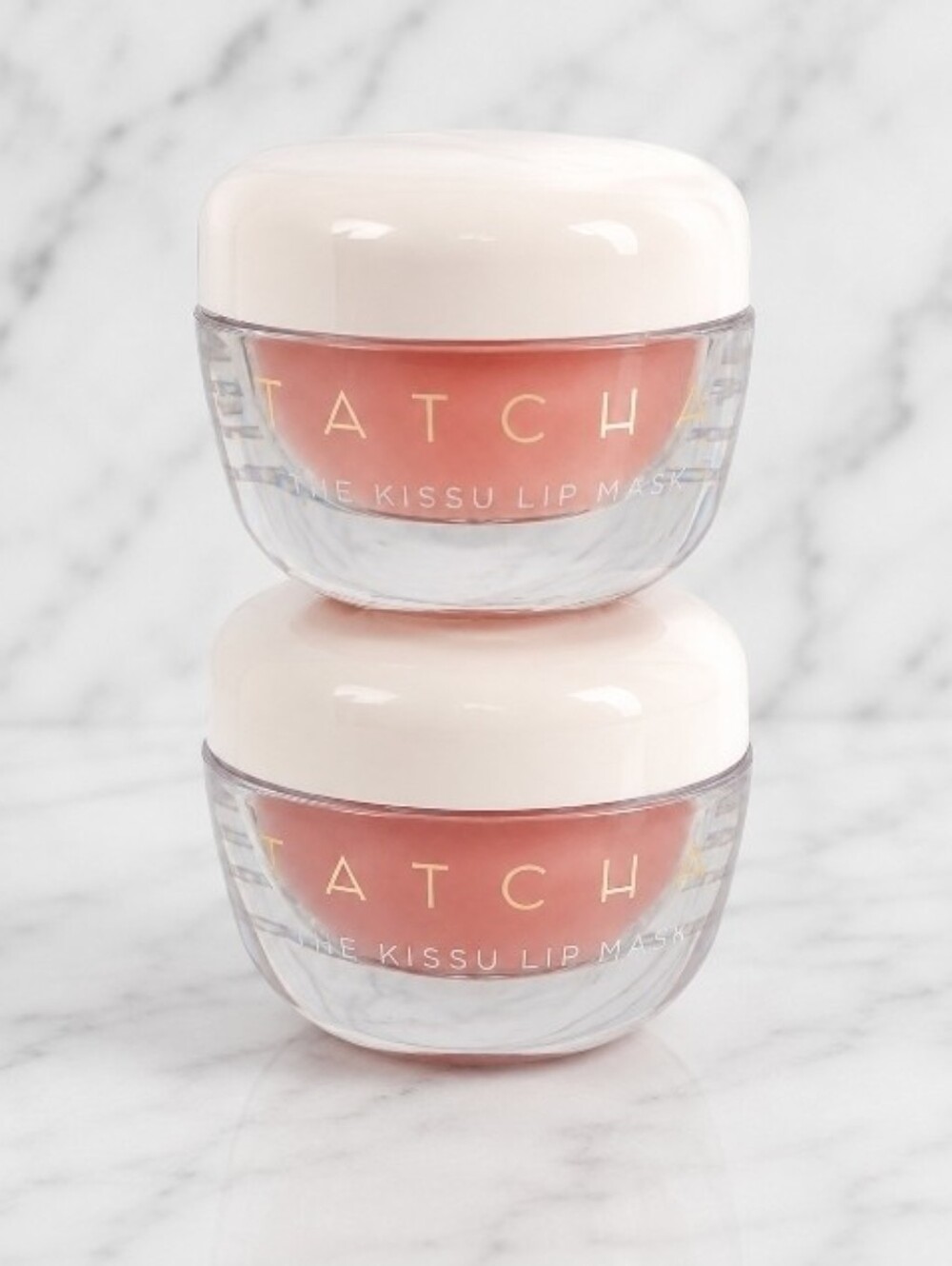 2 x Tatcha The Kissu Lip Mask Japanese Peach Jelly Hydrating Mini .17 oz each